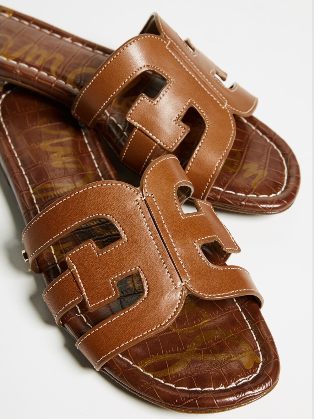 NEW Sam Edelman Bay Slides in Saddle - Picture 4 of 6